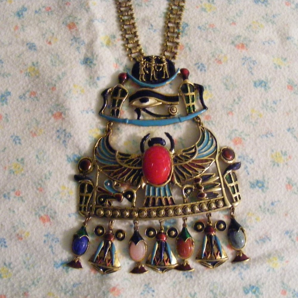 Dio Rios Diorios | Jewelry | Rare Vintage Diorios Ancient Egyptian Collar ...